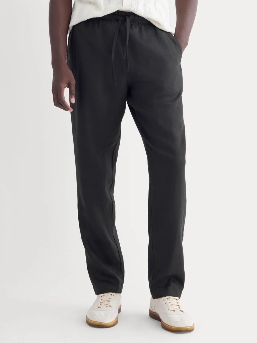 Everlane Men’s The Linen Easy Pant Black Size M NWOT 100% European Flax Linen